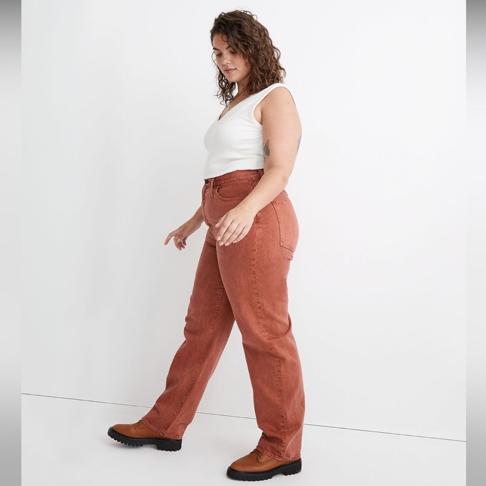 Madewell Baggy Straight Jeans: Garment-Dyed Edition